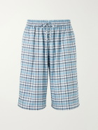 Acne Studios - Ressa Straight-Leg Checked Casual Shorts - Blue