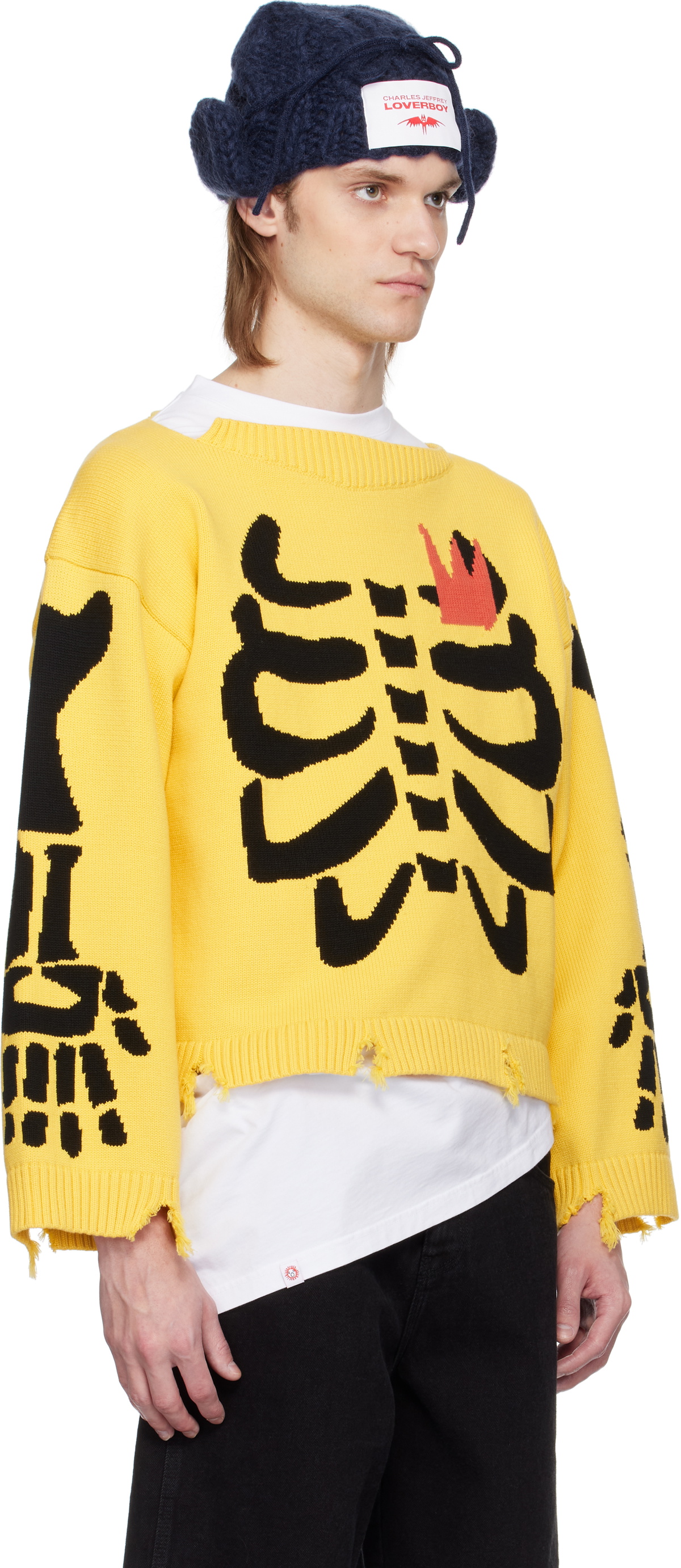 【正規店出品】CHARLES JEFFREY LOVERBOY LOGO SWEAT SHODIE Charles Jeffrey Loverboy - Loverboy Logo Jumper | HBX