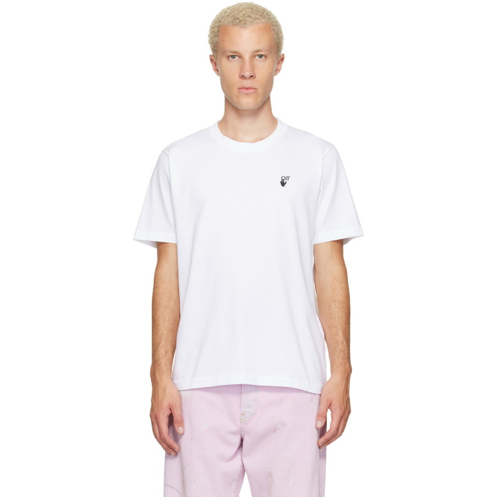 Photo: Off-White White Hand Off Regular T-shirt