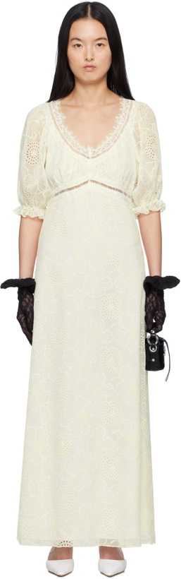 knee length dresses for ladies Snakeskin Sequin & Lace Dress – Anna Sui main image 0