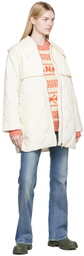 GANNI Off-White Quilted Jacket