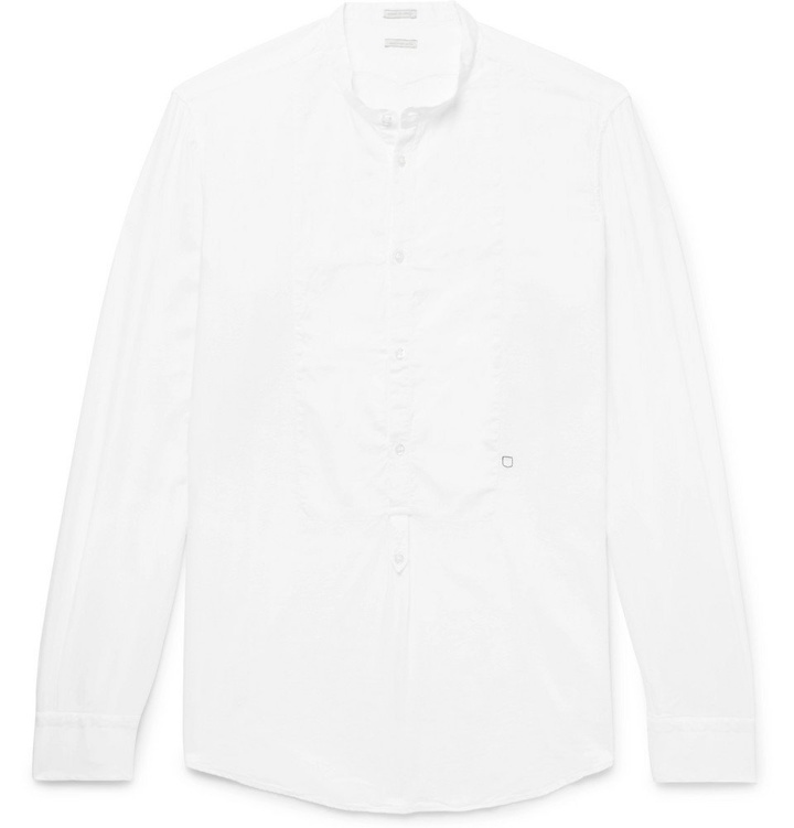 Photo: Massimo Alba - Vasells Grandad-Collar Modal and Cotton-Blend Half-Placket Shirt - Men - White