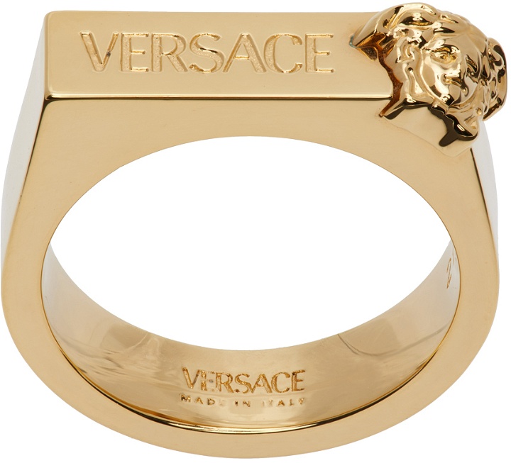 Photo: Versace Gold Engraved Ring