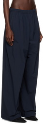 Balenciaga Navy Nylon Track Pants
