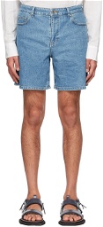 System Blue Denim Shorts