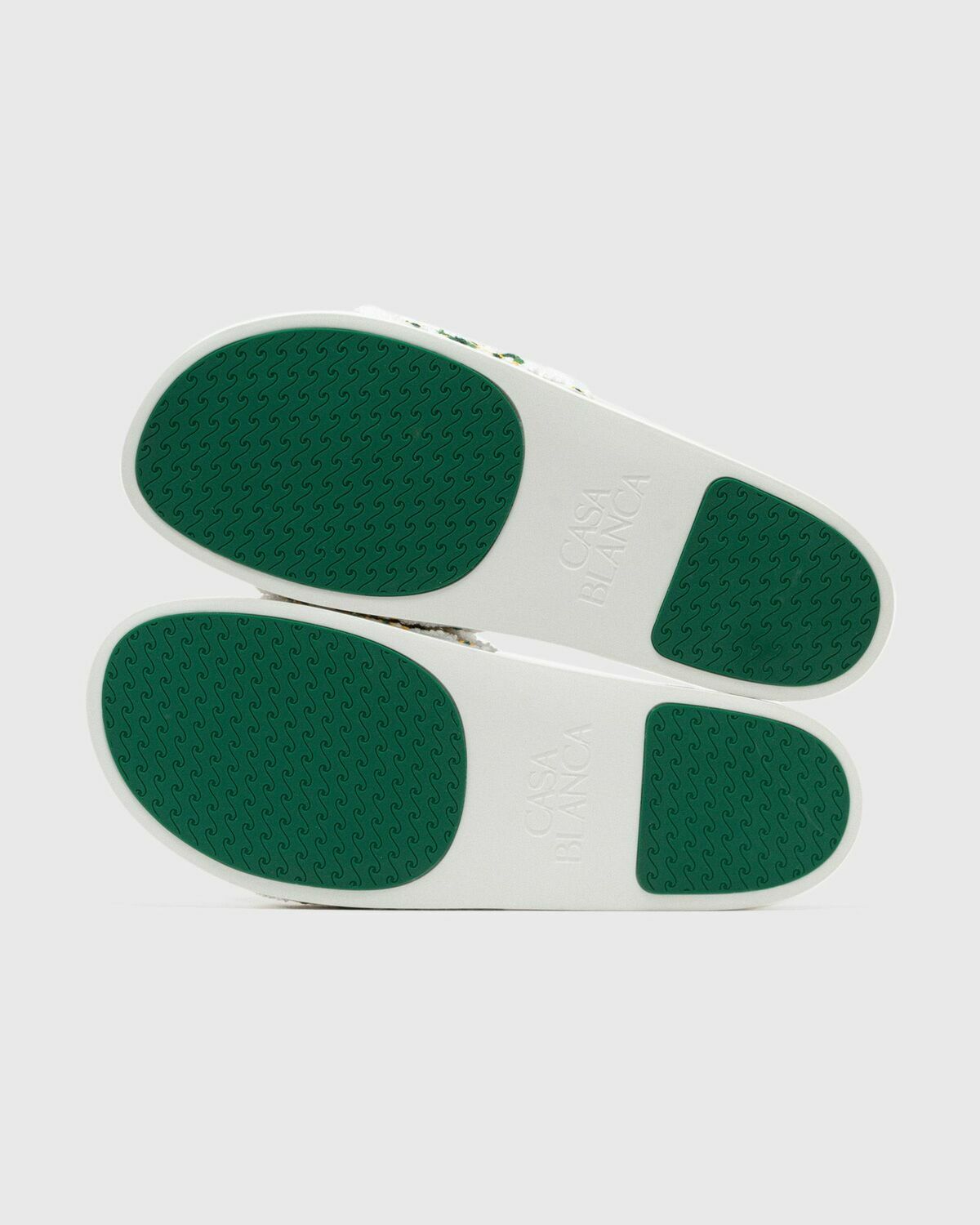 Casablanca EMBROIDERED TERRY SLIDER White Mens Sandals & Slide