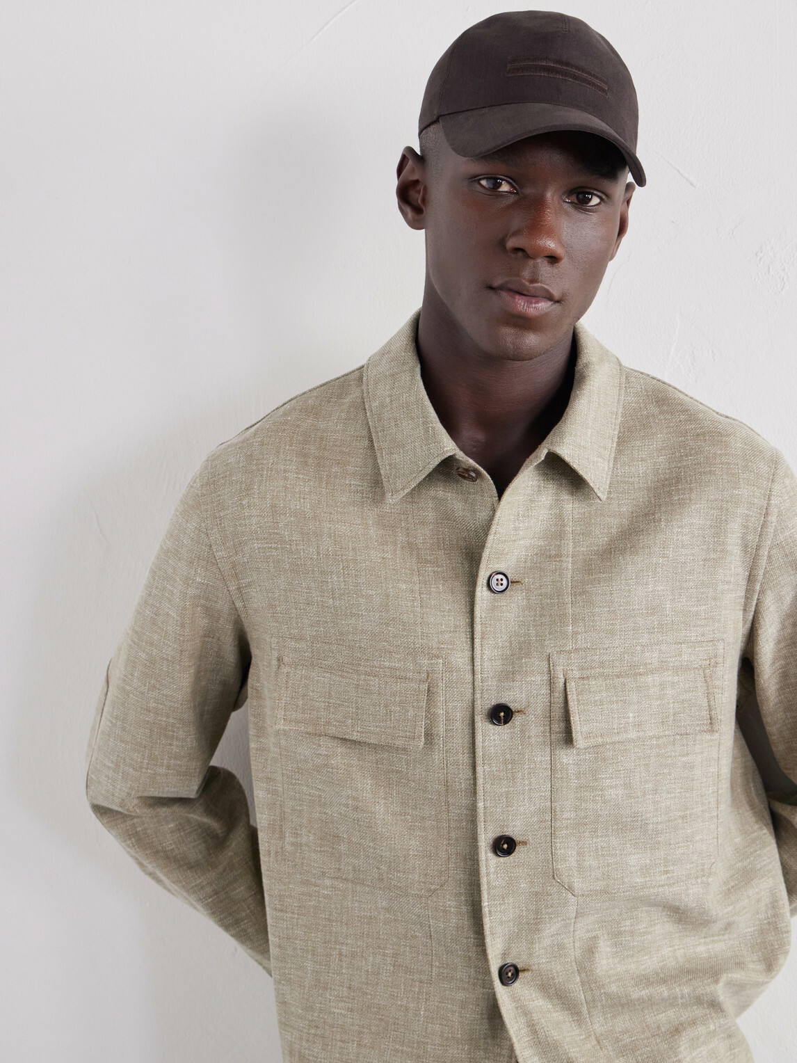 Zegna - Oasi Logo-embellished Linen Cap - Brown