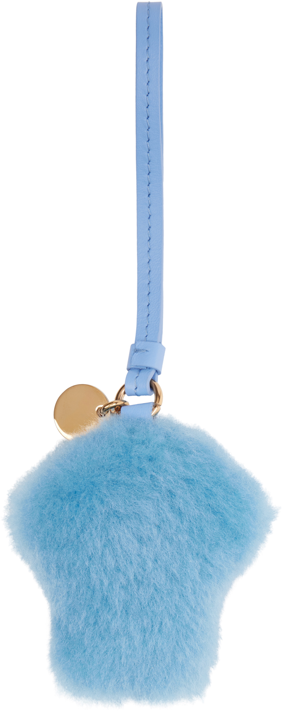 Versace Blue Medusa Fluffy Charm Keychain
