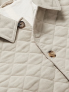 De Bonne Facture - Quilted Cotton-Moleskin Jacket - Neutrals