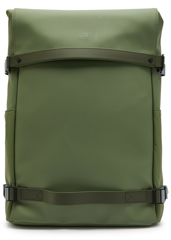 Photo: Rains Otg Waterproof Backpack - Green - One Size