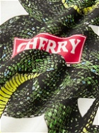 CHERRY LA - Cobra Logo-Print Cotton-Jersey T-Shirt - Neutrals