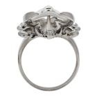 Alexander McQueen Silver Beetle Ring