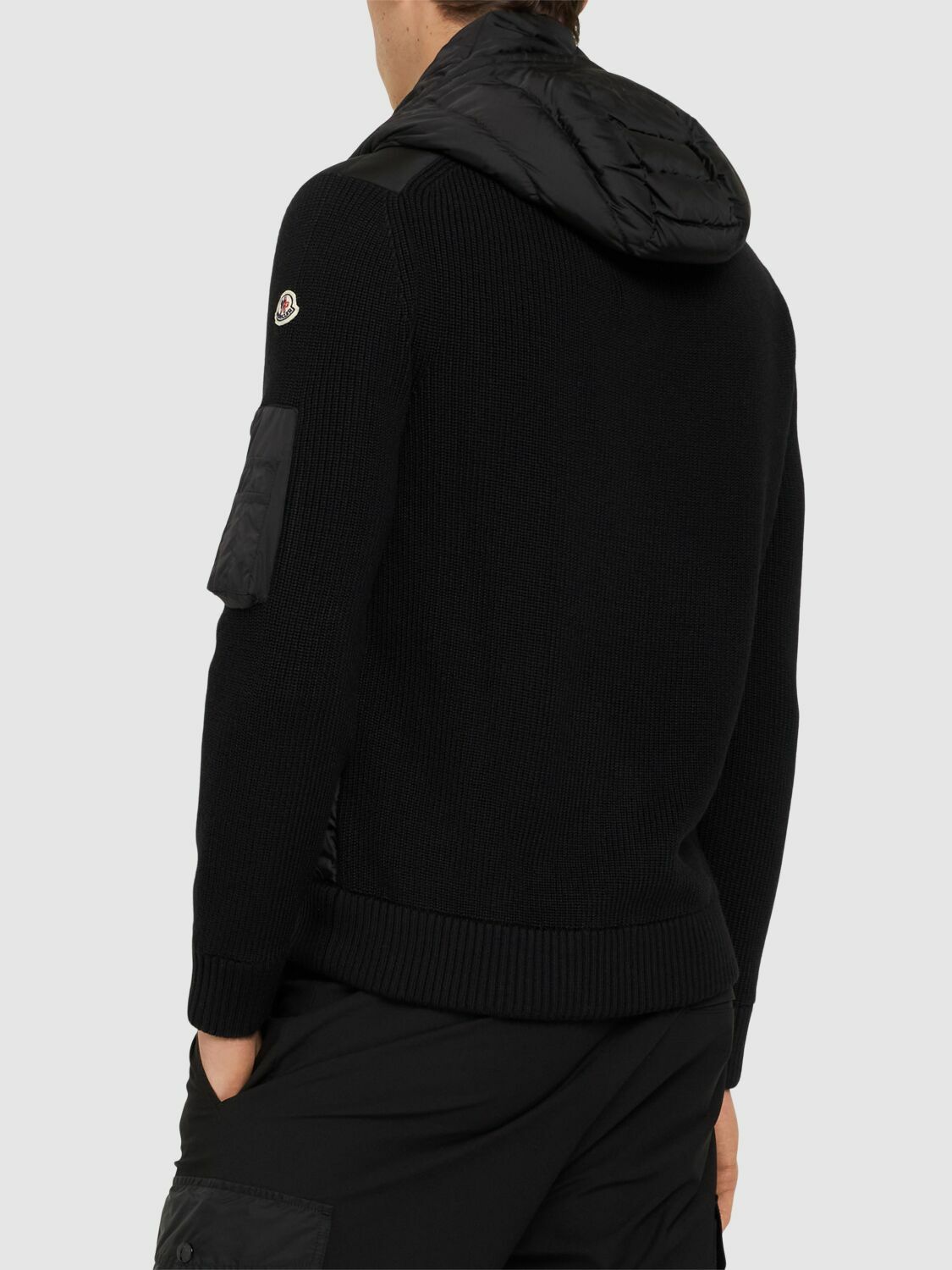 ジャケット MONCLER BLACK WOOL BLEND TRICOT JACKET s-l400.jpg