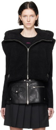 Juun.J Black Funnel Neck Vest