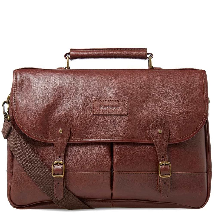 Photo: Barbour Leather Briefcase Brown
