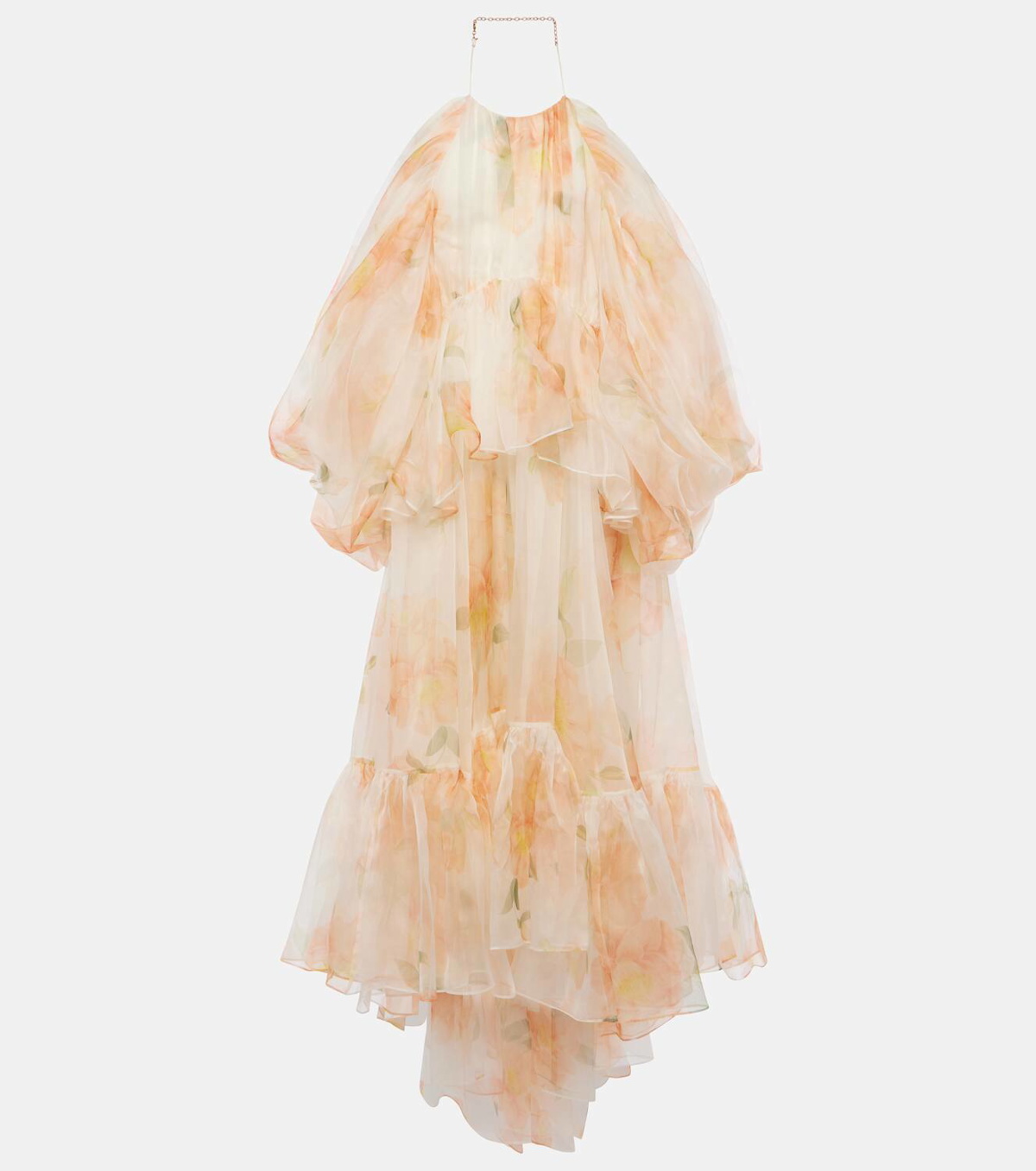 Zimmermann Natura floral silk organza midi dress