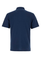 Fedeli Navy Blue Piquet Polo Shirt