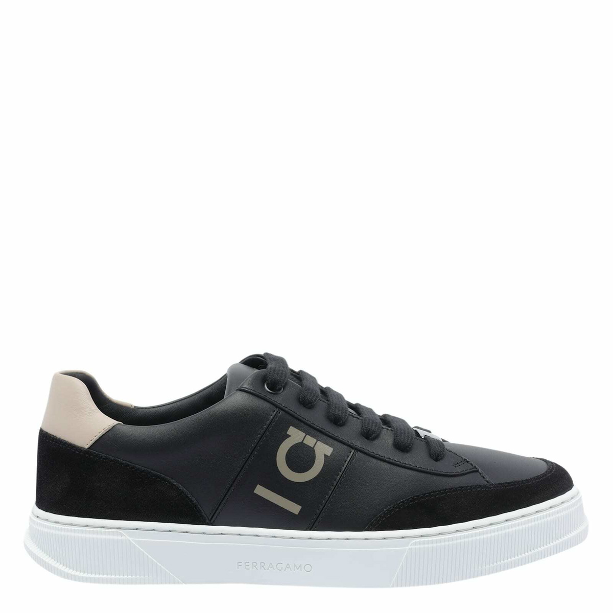 Salvatore Ferragamo - Cassina Suede-Trimmed Leather Sneakers
