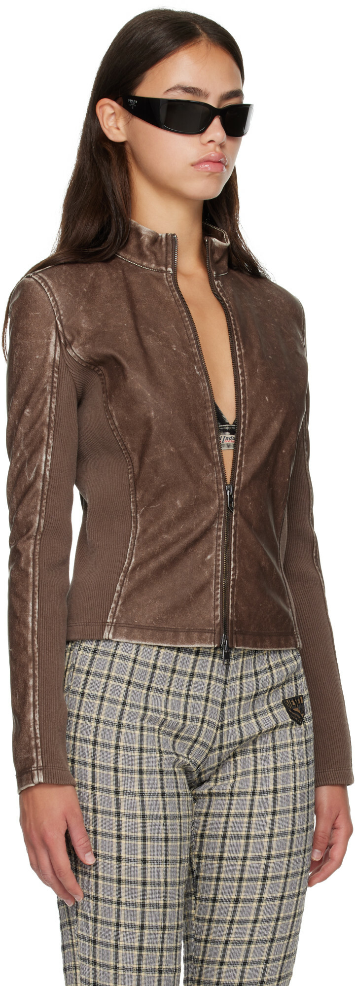 Diesel Brown Biker Jacket