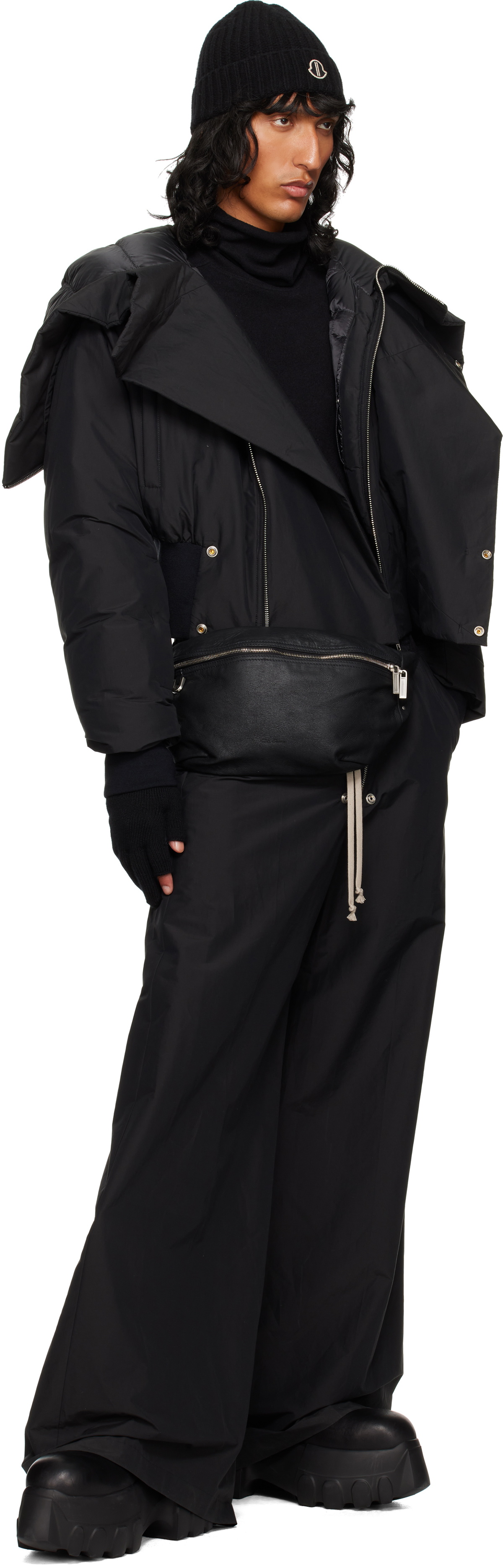 Rick Owens Moncler + Rick Owens Black Alice Jacket Rick Owens