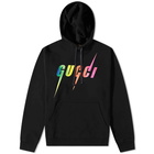 Gucci Men's Graphic Popover Hoody in Black