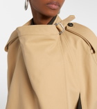 Burberry Double-breasted cotton cape