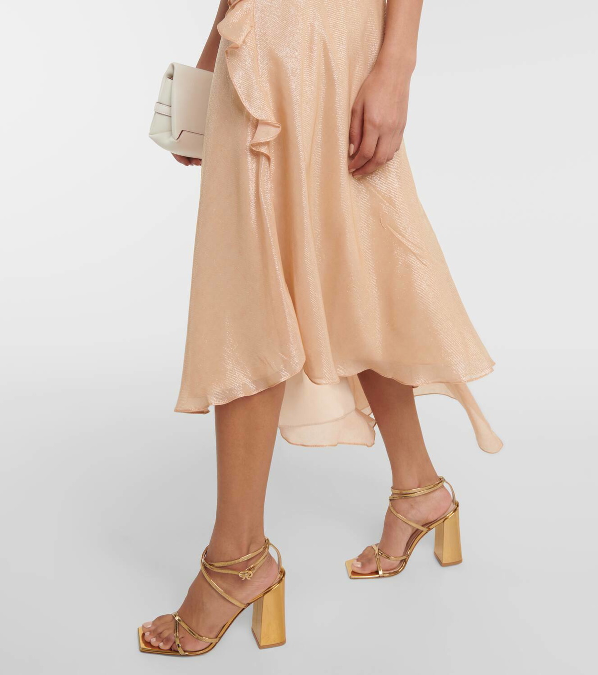 【VICTORIA BECKHAM】Bias Cami Lurex ツイル スリップドレス Victoria Beckham Bias Cami Lurex® twill slip dress Victoria