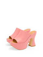 LOEWE PAULA'S IBIZA - Leather Platform Mules