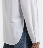 Alaïa Scarf cotton blouse