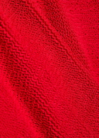 Hunza G Coverage Nancy One-shoulder Crinkle Swimsuit - Red - One Size