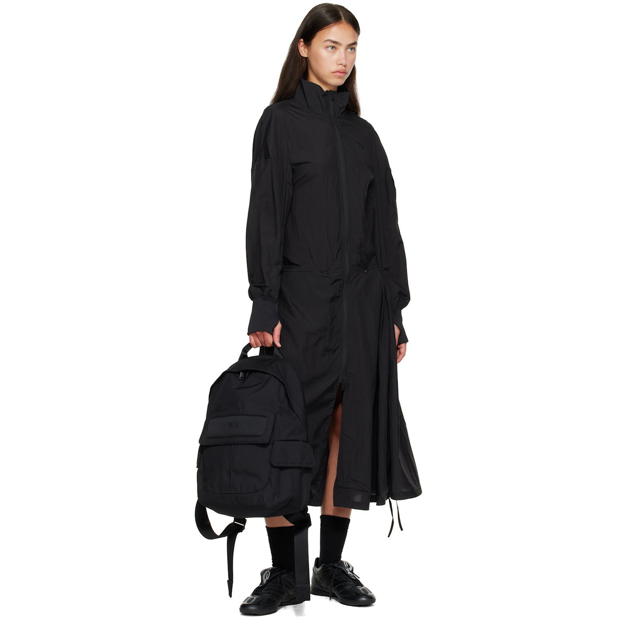 Y-3 Black Small Backpack