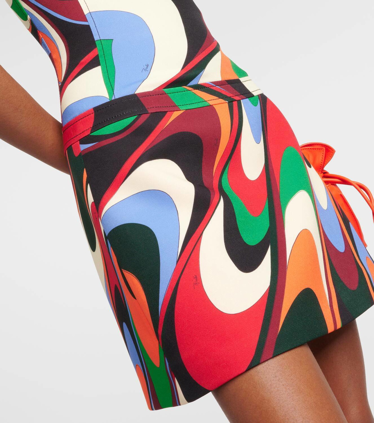 【送料&関税込】Pucci Jersey Dress PUCCI Printed satin-jersey dress | NET-A-PORTER
