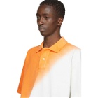 Jacquemus Orange and White Le Polo Soleil Polo