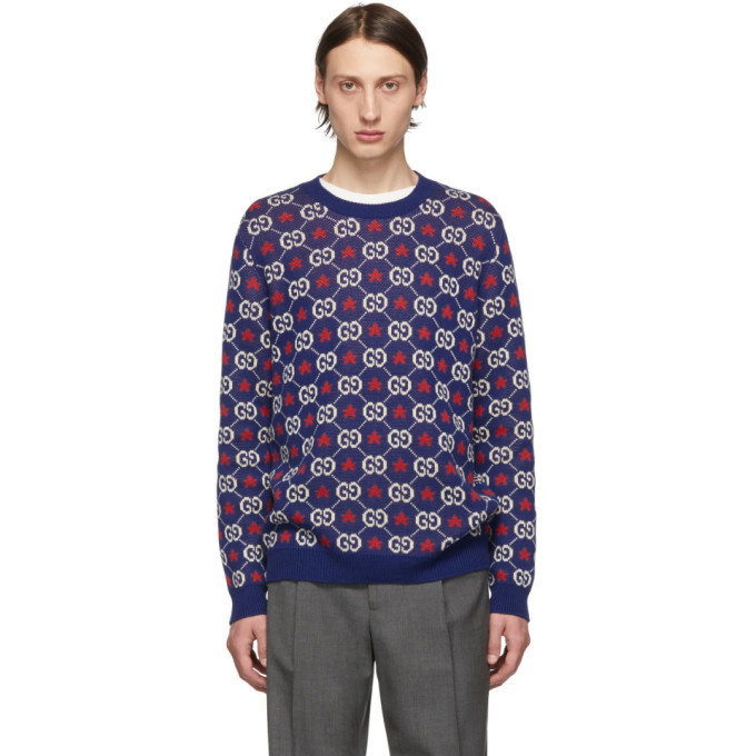 Photo: Gucci Blue GG Crewneck Sweater