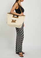Max Mara Logo-appliquéd Canvas Tote bag - Camel - One Size