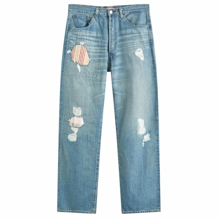 Photo: Junya Watanabe MAN Men's Selvedge Patchwork Jeans in Indigo