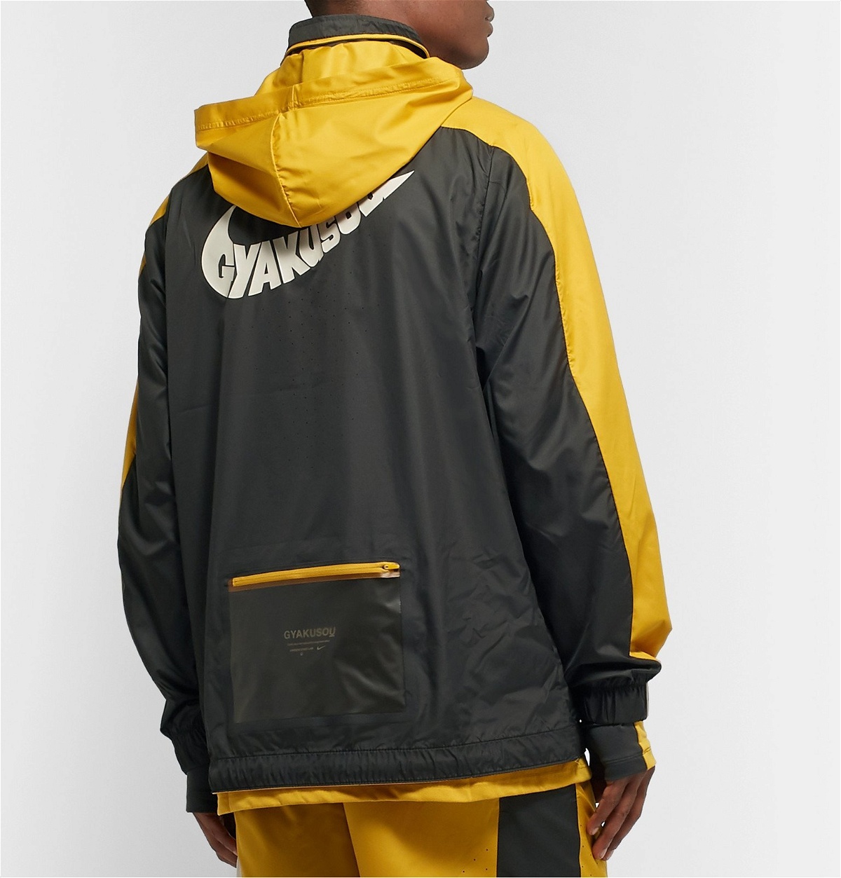 Nike x Undercover - GYAKUSOU NRG Logo-Print Shell Half-Zip Hooded 