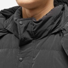 Represent Men's Nylon Hooded Puffer Jacket in Black