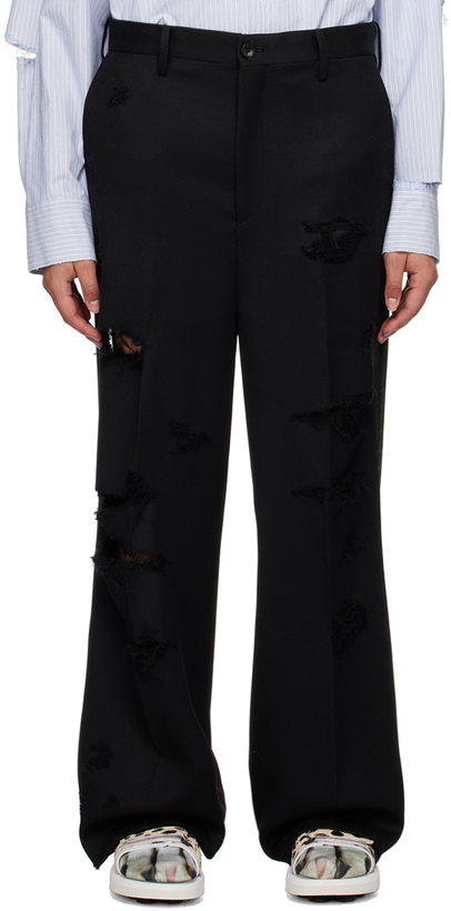 Photo: Doublet Black Destroyed Trousers
