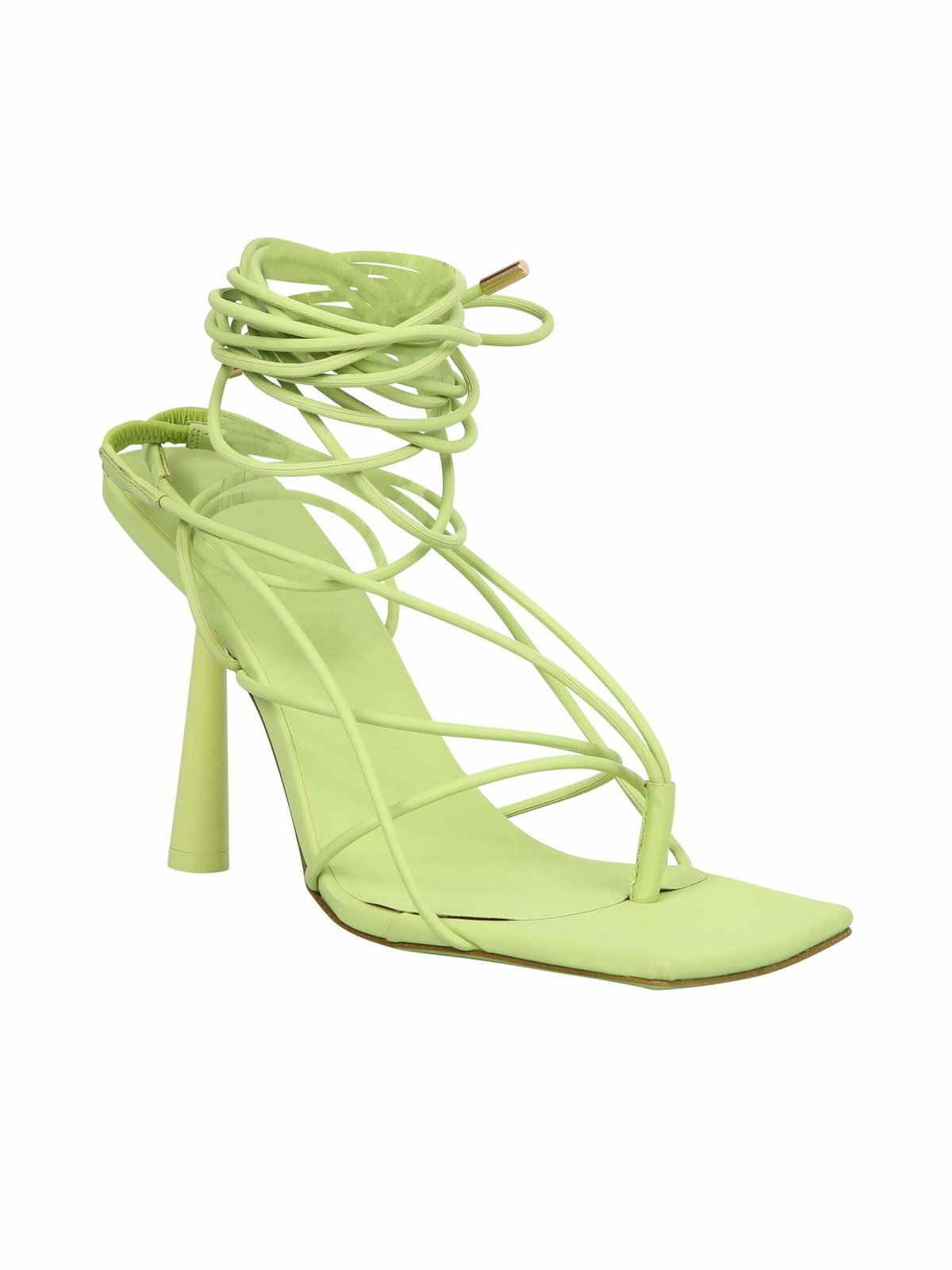 GIA BORGHINI Sandali Rosie6 Lace Mat Rub Verde