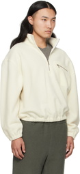 Rier Off-White Fleece Sweater