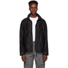 Junya Watanabe Black Ramie Satin Jacket