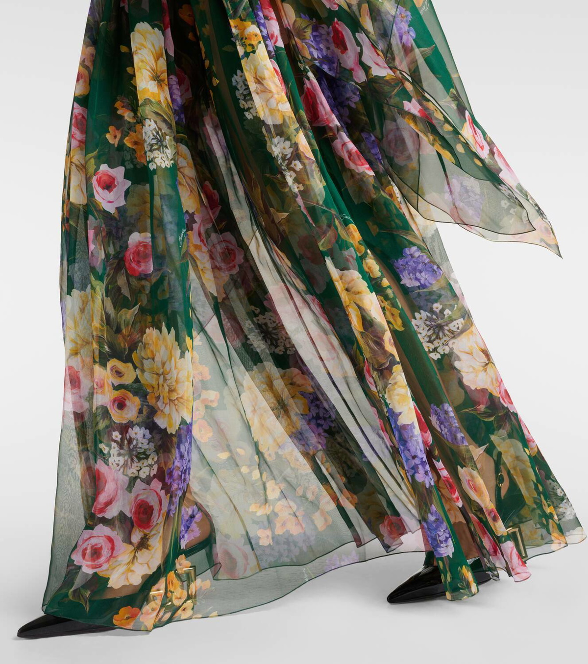Dolce&Gabbana Garden silk chiffon gown