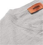 Missoni - Striped Stretch Linen-Blend T-Shirt - Men - Gray