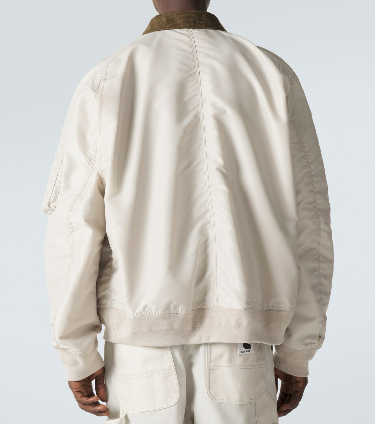 Sacai x Carhartt corduroy-trimmed blouson jacket