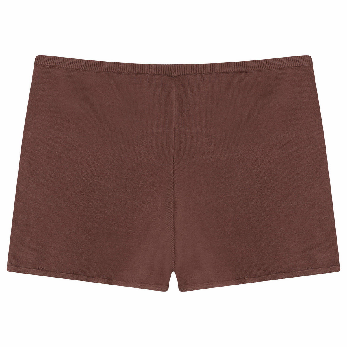 Peachy Den Women's Marie Knit Shorts in Chocolate