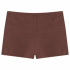 Peachy Den Women's Marie Knit Shorts in Chocolate