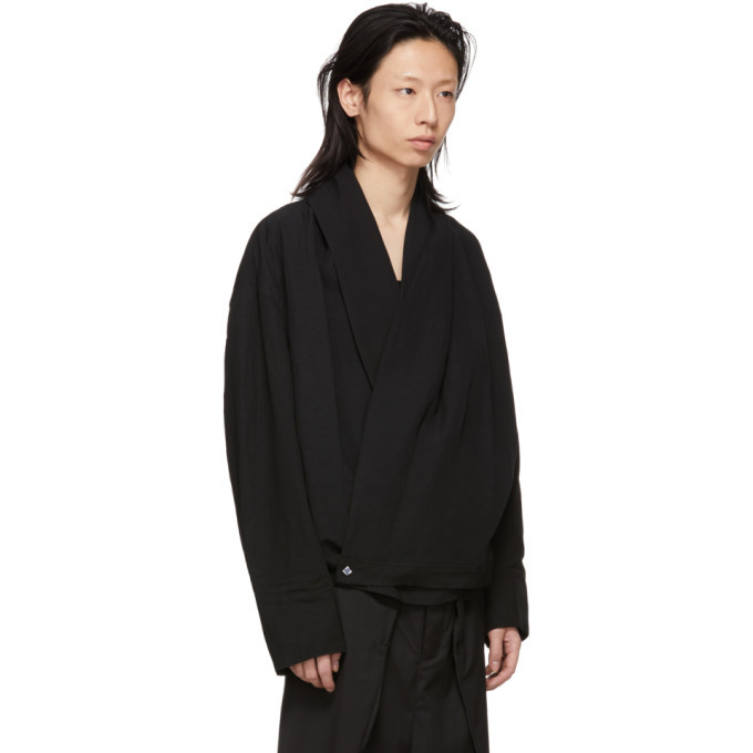 Sasquatchfabrix. Black Kinpaku Oriental Jacket Sasquatchfabrix