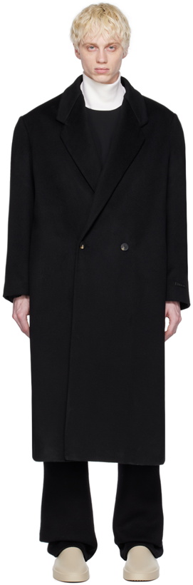 Photo: Fear of God Black Double-Breasted Coat