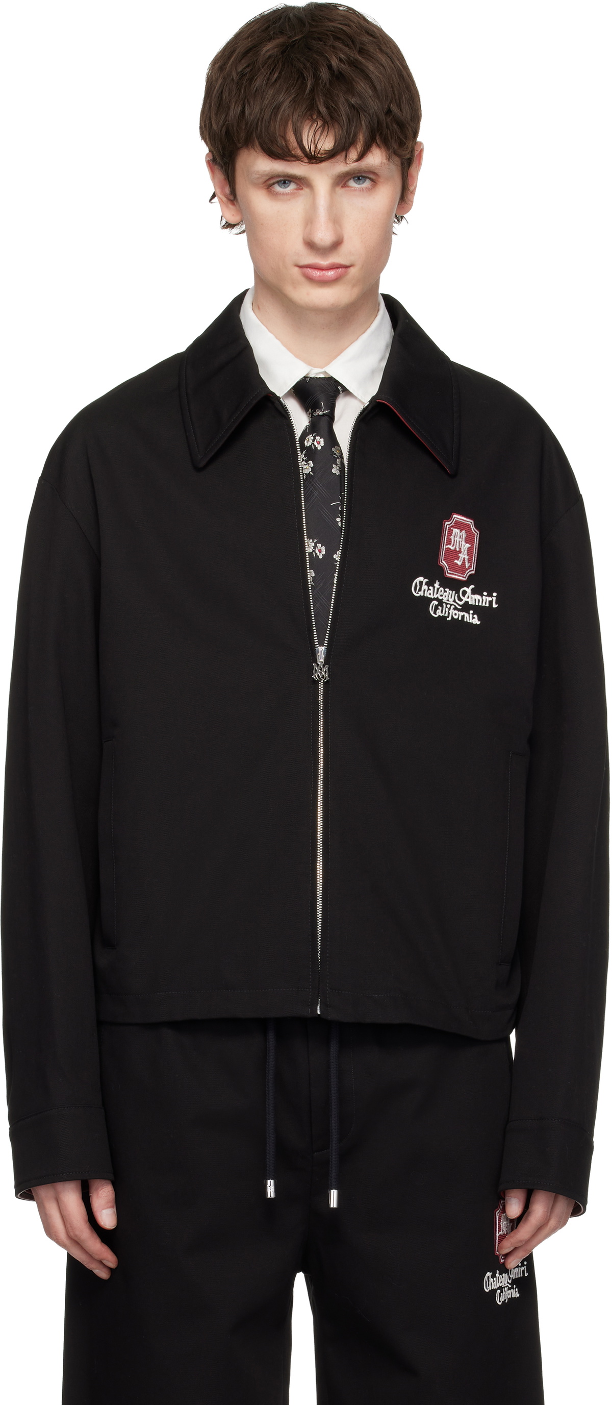 AMIRI Men's Corduroy Teddy Jacket in Black Amiri